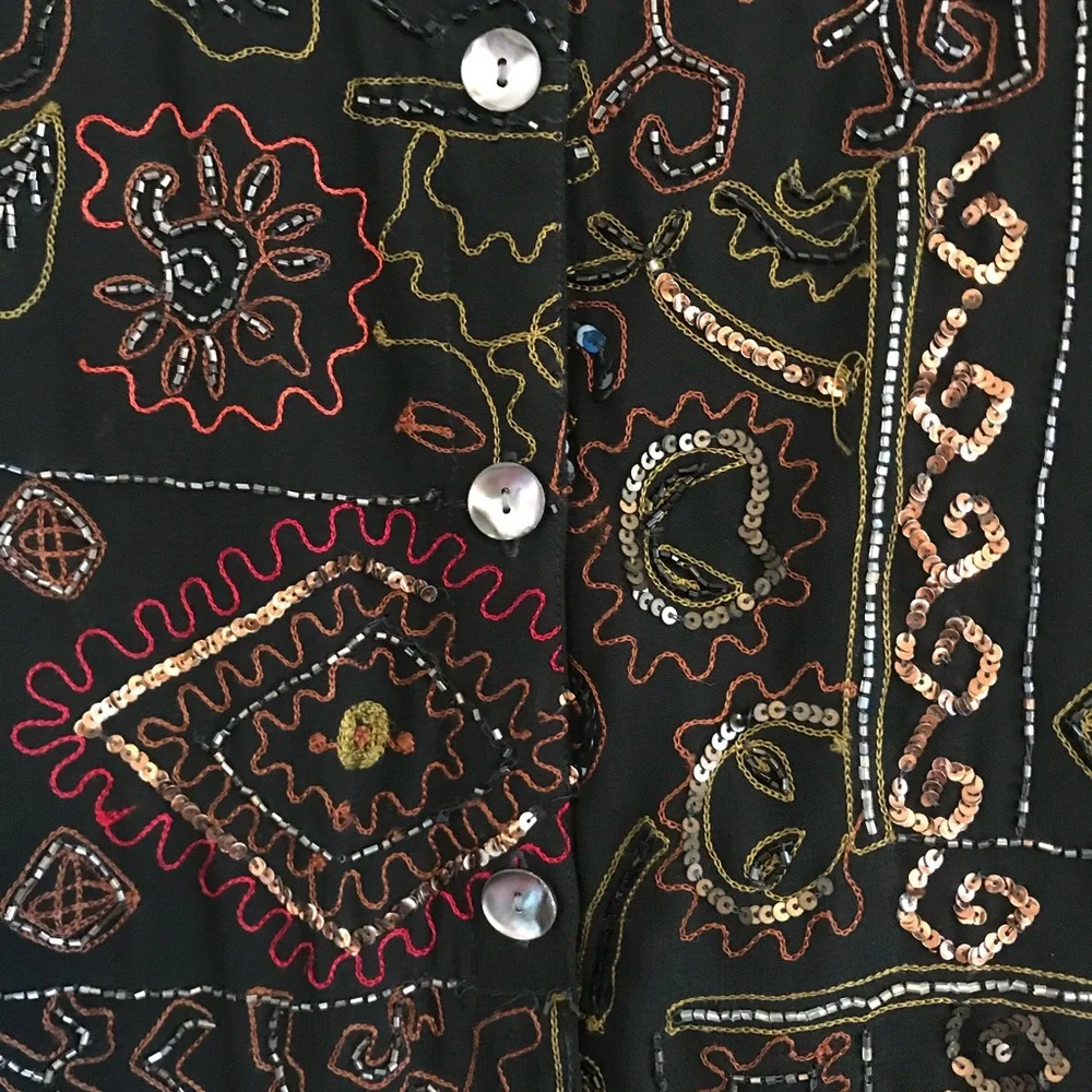 Chico’s Beaded Blazer - Picture 4 of 7